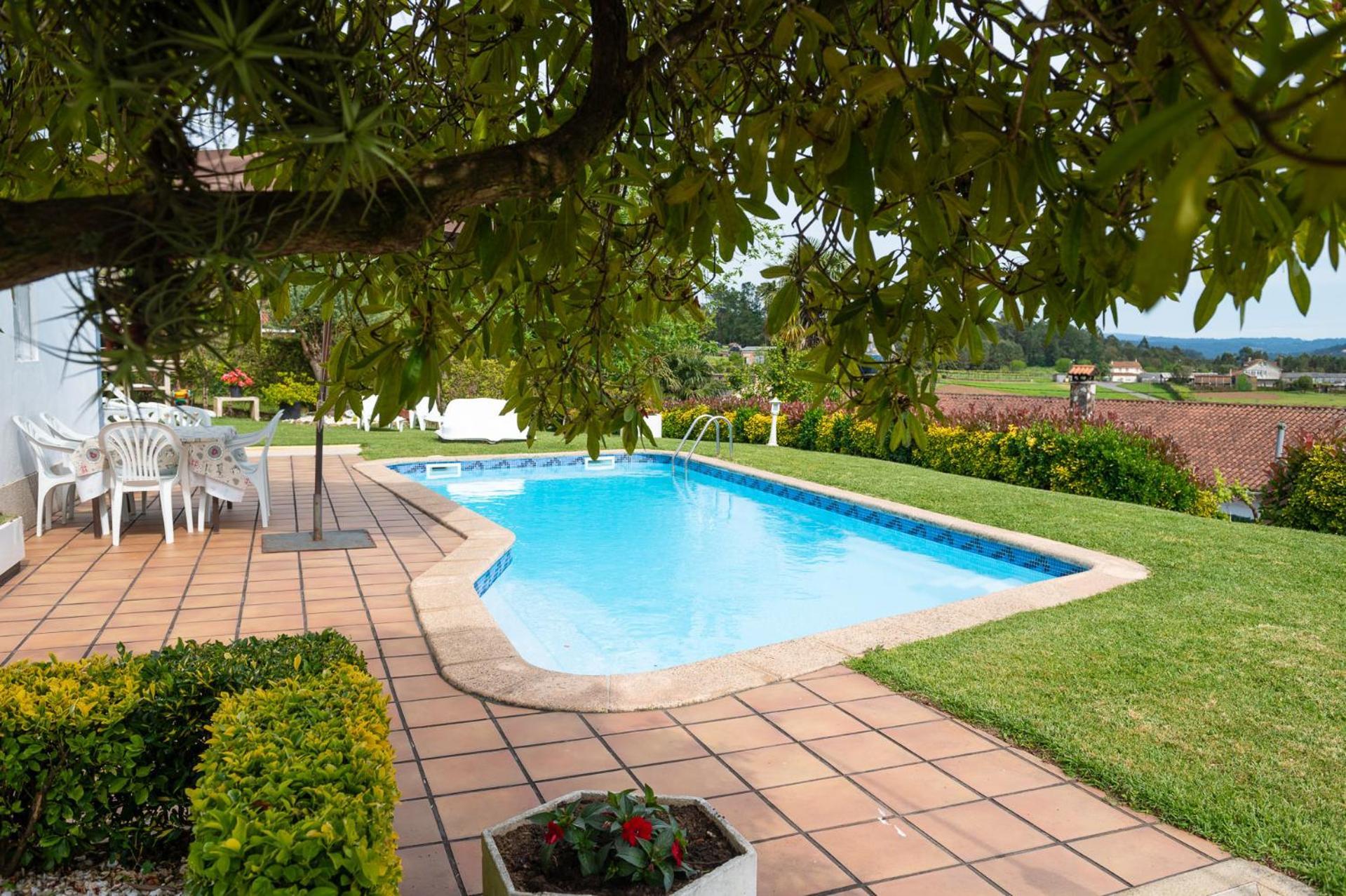 Casa Tarrio Con Piscina - Santiago De Compostela Villa Boqueixon Luaran gambar